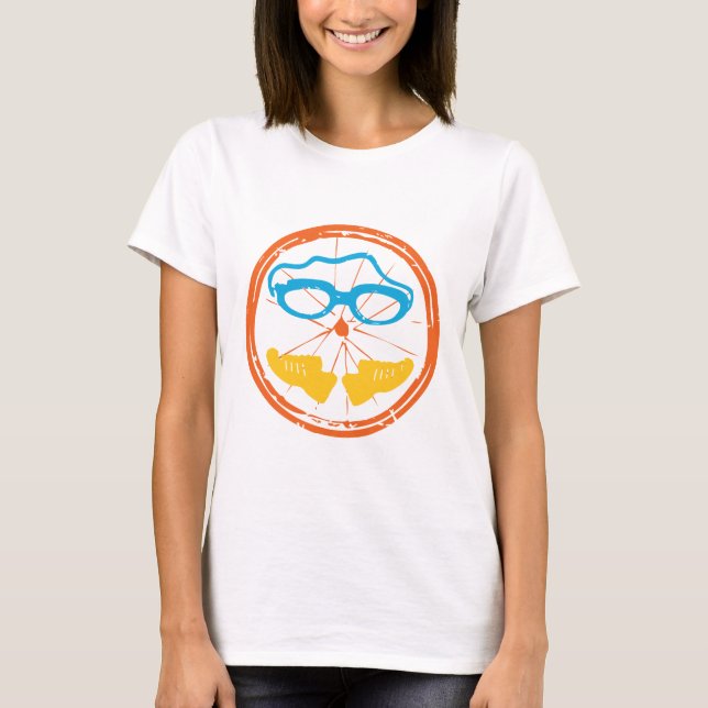 Camiseta Design de diversão Triathlon (Frente)
