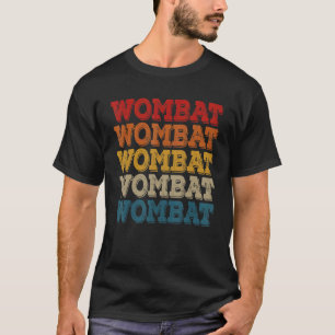 Camiseta Design de dizer Wombat Vintage Retro Wombat