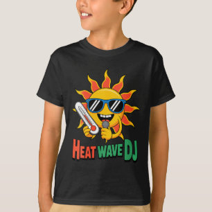 Camiseta Design de DJ para mulheres legais onda de calor do
