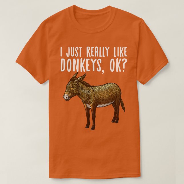 Camiseta Design De Donkey Engraçado Para Homens Mulheres Mu (Frente do Design)
