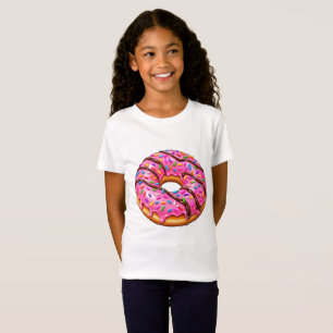 Camiseta Design de Donut Colorido Fofo