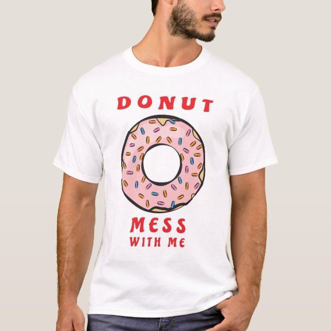 Camiseta Design de Donut Engraçado (Frente)