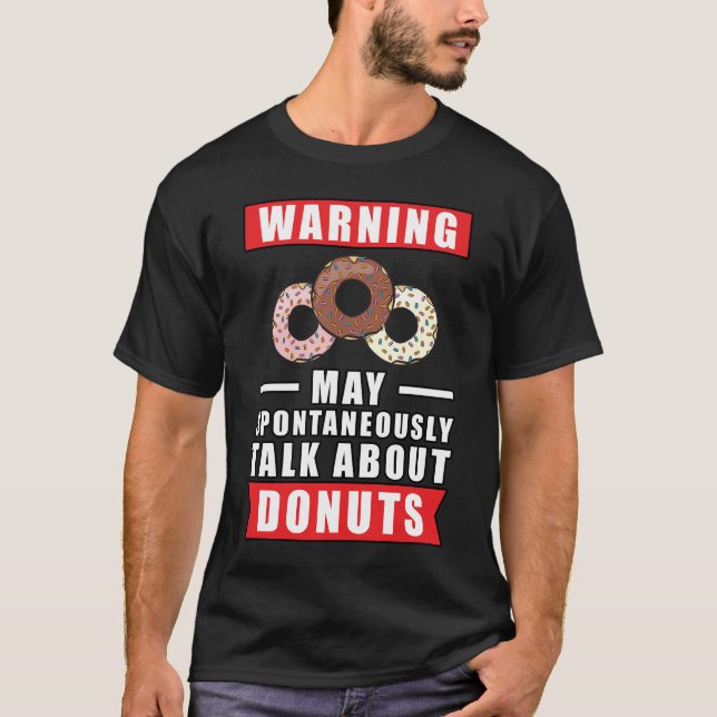 Camiseta Design de Donut Engraçado (Frente)