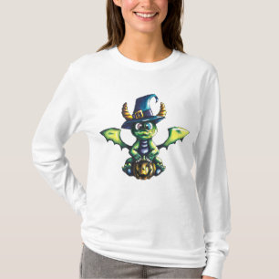 Camiseta Design de Dragão de Halloween