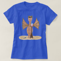 Design de Dragão Fofo de Verão na Praia Feminino