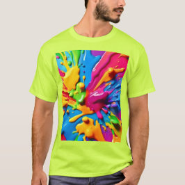 Camiseta Design de Dreamscape Líquido Vibrante