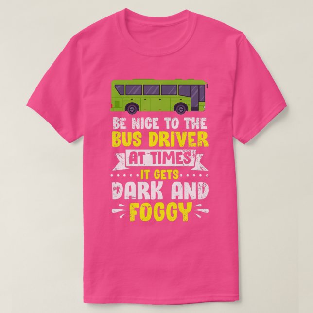 Camiseta Design de driver de barramento para driver de barr (Frente do Design)