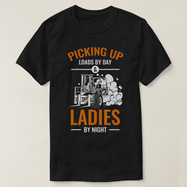 Camiseta Design de Driver do Mens Forkelevador para Operado (Frente do Design)