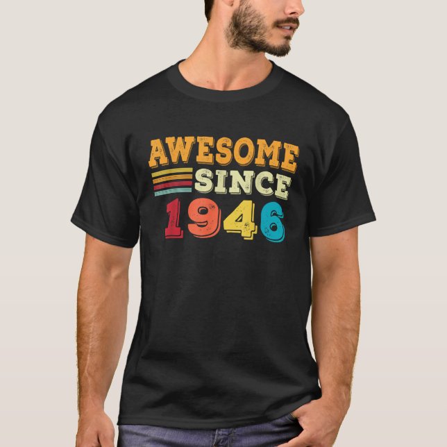 Camiseta Design De Edição Limitada Para 1946 Oferece Presen (Frente)