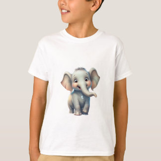 Camiseta design de Elefante para Bebês Adorável