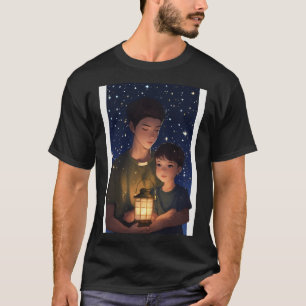 Camiseta Design de Elegância Noturna Luminosa