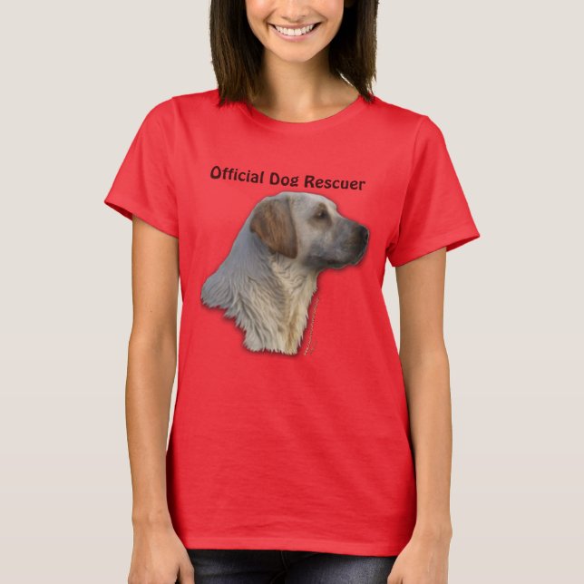 Camiseta Design de Emergência de Canetas de Retriever de La (Frente)