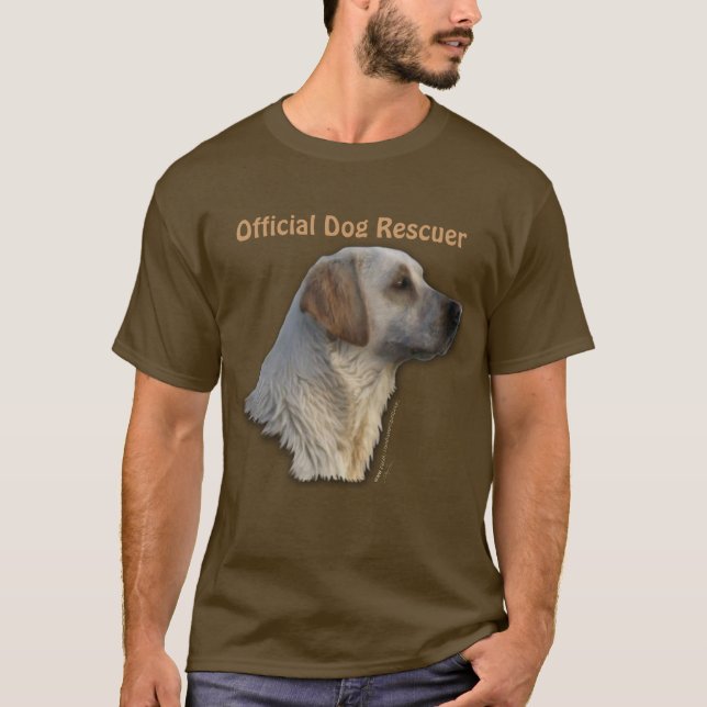 Camiseta Design de Emergência de Canetas de Retriever de La (Frente)