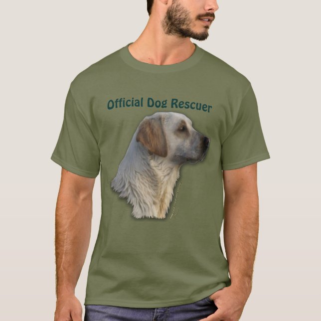 Camiseta Design de Emergência de Canetas de Retriever de La (Frente)
