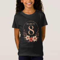 Design de Empoderamento Floral Vintage 8 de Março