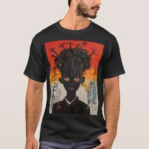 Camiseta design de empoderamento negro e de resiliência