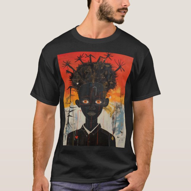Camiseta design de empoderamento negro e de resiliência (Frente)