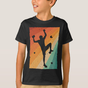 Camiseta Design de Escalada em Blocos Vintage para Homens M