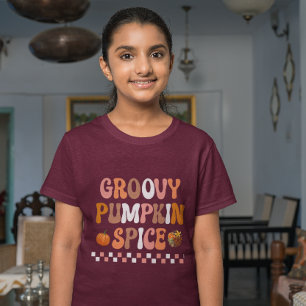 Camiseta Design de Especiarias de Abóbora de outono do outo