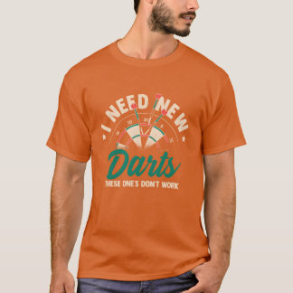 Camiseta Design de esporte de dardos garota