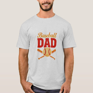 Camiseta Design de esportes com Pai de beisebol
