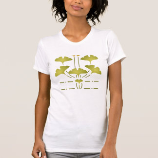 Camiseta design de Estêncil "Ginkgo Frieze" por Helen Foste