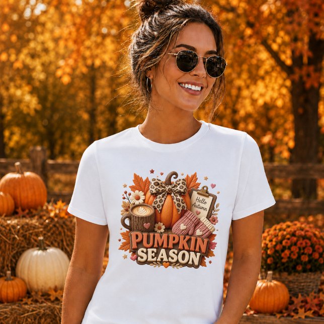 Camiseta Design de estilo Claymation da temporada de abóbor (Criador carregado)