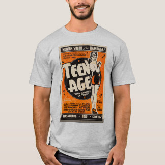Camiseta Design de estilo de pôster de filme retrô “Adolesc