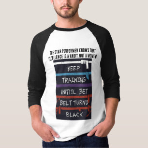 Camiseta design de excelência de desempenho estrelado em T-