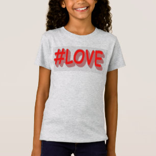Camiseta Design de Expressão de Corte "#LOVE". Comprar Agor