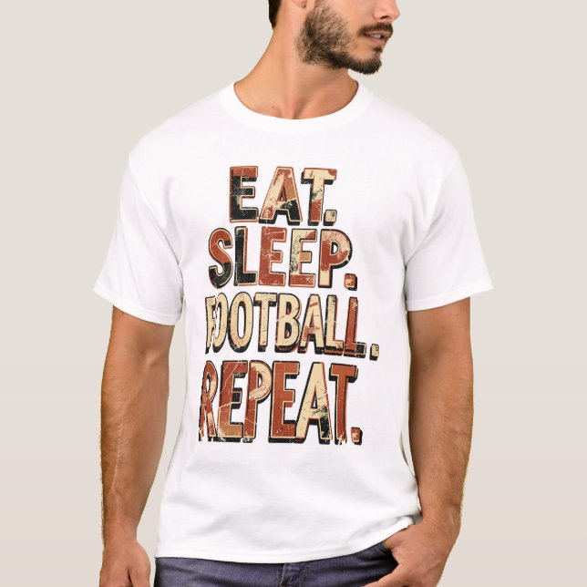 Camiseta Design de Fã de Futebol Clássico | Gráfico de Fute (Frente)