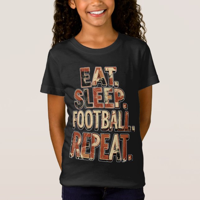 Camiseta Design de fã de futebol retrô | Gráfico de futebol (Frente)