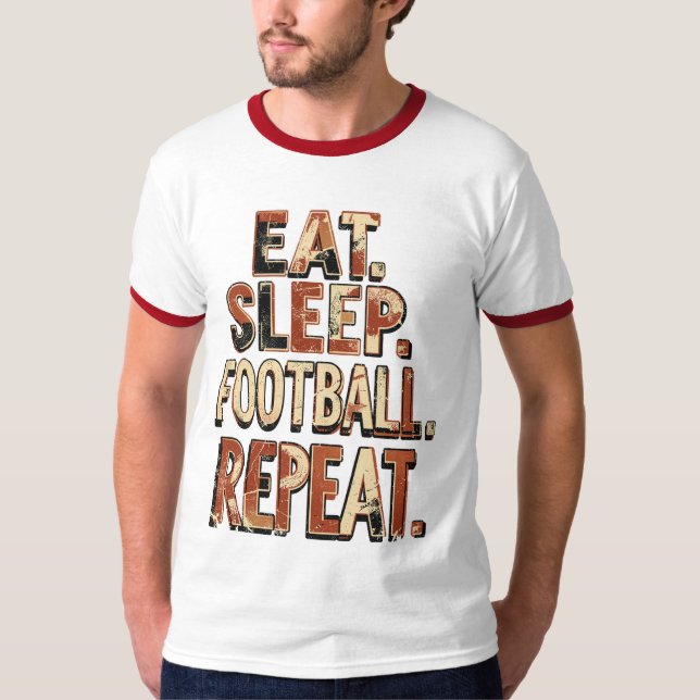 Camiseta Design de fã de futebol retrô | Gráfico de futebol (Frente)