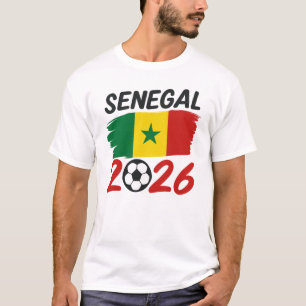 Camiseta Design de Fã de Futebol Senegal 2026 com Estrela d