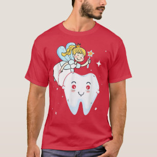 Camiseta Design De Fada De Dente Para Crianças Ou Fadas E F