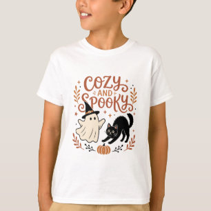 Camiseta Design de Fantasma Aconchegante e Assustador