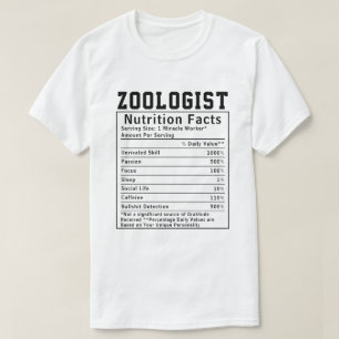 Camiseta Design de Fatos de Nutrição Zoóloga - Nature Lover