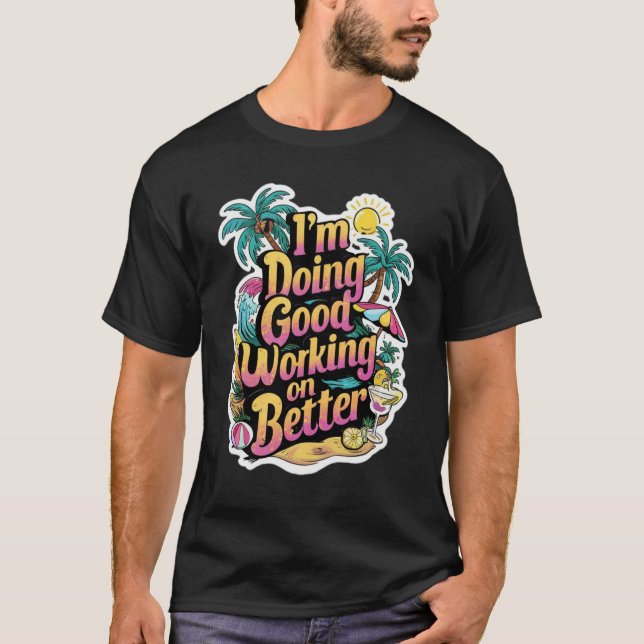 Camiseta Design de férias de verão (Frente)