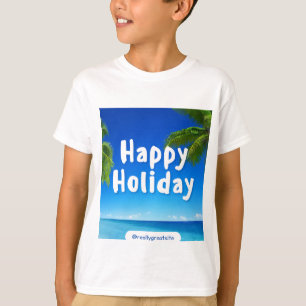 Camiseta Design de férias feliz e fofo