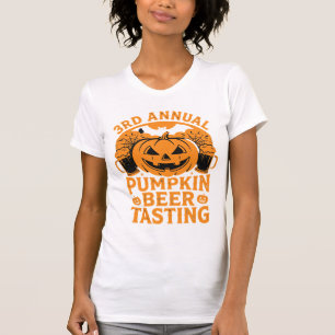 Camiseta Design de Festa de Halloween de Prova de Cerveja d