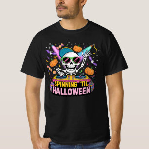 Camiseta Design de Festa de Halloween do Skeleton -