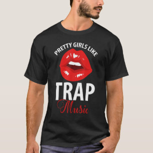 Camiseta Design de Festas De Música De Meninas Bonito Como 