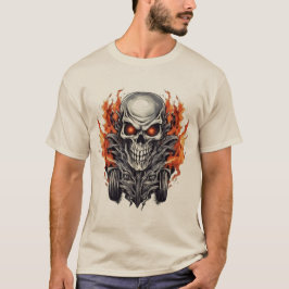 Camiseta Design de Fiery Negrito para Horror e Estilo de Bi
