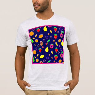 Camiseta Design de Fiesta de Fruta elétrica