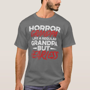 Camiseta Design de Filme de Terror para o seu Avô de Filme