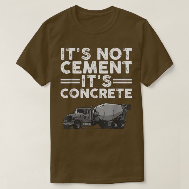 Camiseta Design De Finalizador De Concreto Engraçado Para H (Frente do Design)