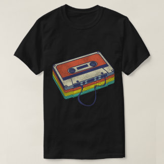 Camiseta Design de Fita Cassete Retrô