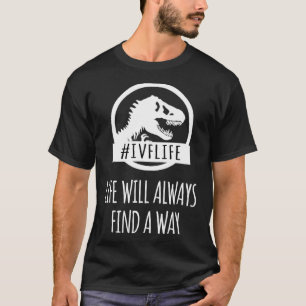 Camiseta DESIGN de FIV - Presente IUI - A vida sempre encon