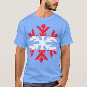 Camiseta Design de floco de neve de inverno, Bandeira da Áu