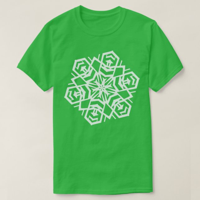 Camiseta Design de floco de neve de papel nº 1 (Frente do Design)